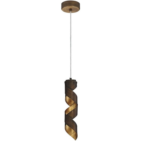 Eurofase Lighting-30084-018-Banderia Pendant  1 Light  Bronze Finish