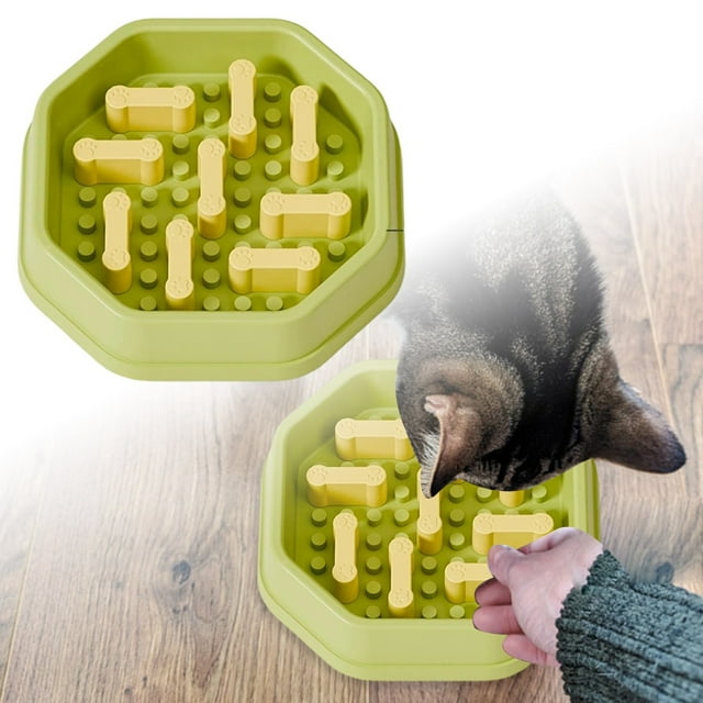 Bol Interactif à Alimentation Lente pour Chien, Jeu de Casse-Tête à Difficulté Réglable pour Mangeurs, Fournitures pour Animaux d'Intérieur