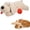 White, variant on Cat Calming Toy with Realistic Heartbeat - Soft Plush Heartbeat Toy ,Black | Heartbeat Cat Calming Toy, Anxiety Relief & Stress , Plush Toy with Heartbeat for Cats