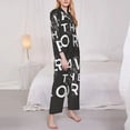 thumbnail image 5 of Wukai Travel The World1 Print Women's Pajama Set - Soft Long Sleeve Sleepwear for Comfort and Style-Large, 5 of 9
