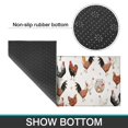 thumbnail image 6 of White Chicken Egg Pattern Kitchen Rugs Sets Of 2,Anti Fatigue Kitchen Mat Rugs Non Slip Washable,Decorative Kitchen Floor Mats for Kitchen,Sink,Laundry,17"x30"+17"x47", 6 of 7