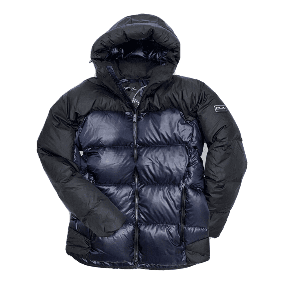 $698 Ralph Lauren RLX Color Bloked Water Repellent Quilted Hooded