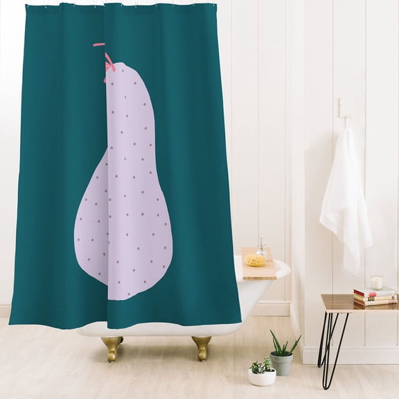 Society6 Alice Rebecca Potter Pear Shower Curtain 71" x 74"