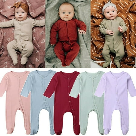 Newborn Winter Clothes One Piece Pure Cotton Rompers Long Sleeve Warm Jumpsuits For Infants Baby Boy Girl 0 6 Months Walmart Canada