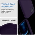 thumbnail image 4 of for iPhone 14 Pro Max Case, Silicone Upgraded [Camera Protection] Phone Case with [2 Screen Protectors], Soft Anti-Scratch Microfiber Lining Inside, 6.7 inch, Purple, 4 of 5