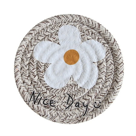 

Heat-resistant Mat Cotton Slip-Proof Round Insulation Pads for Cooking