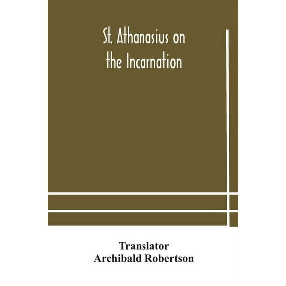 St. Athanasius On The Incarnation, (Paperback)