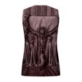 thumbnail image 5 of PVCS Womens Tops Women's Retro Ethnic Style Feather Tassels Printed Sleeveless Tank Tops, 5 of 5