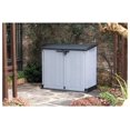 Store It Out Nova Outdoor Garden Furniture Storage Shed Light Grey with