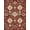 Red, Pattern 6, variant on ODIKA 8'x10' Washable Area Rug Vintage Inspired Medallion With Floral Scroll And Border Boho Flowing Dynamic for Dining Room, Large Office, Lounge, Non-Slip Chair-Friendly Mat