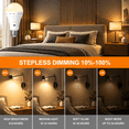 thumbnail image 2 of Mikhai 2 Pack Tri-color light bulbs LED Light Bulbs with Remote,rechargeable light bulbs, No App or Wi-Fi Required, Bulbs, 2 of 7