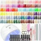 thumbnail image 1 of Kit de esmaltes de uñas en gel COSCELIA, 40 colores con luz UV, juego de 57 piezas, 1 of 9