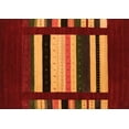 thumbnail image 1 of Ahgly Company Indoor Rectangle Abstract Orange Contemporary Area Rugs, 4' x 6', 1 of 1