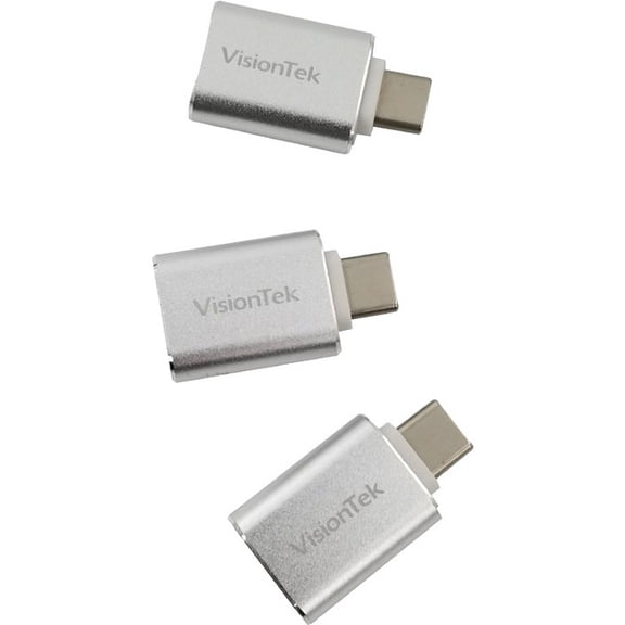 VisionTek USB-C to USB-A M/F 3 Pack Adapters