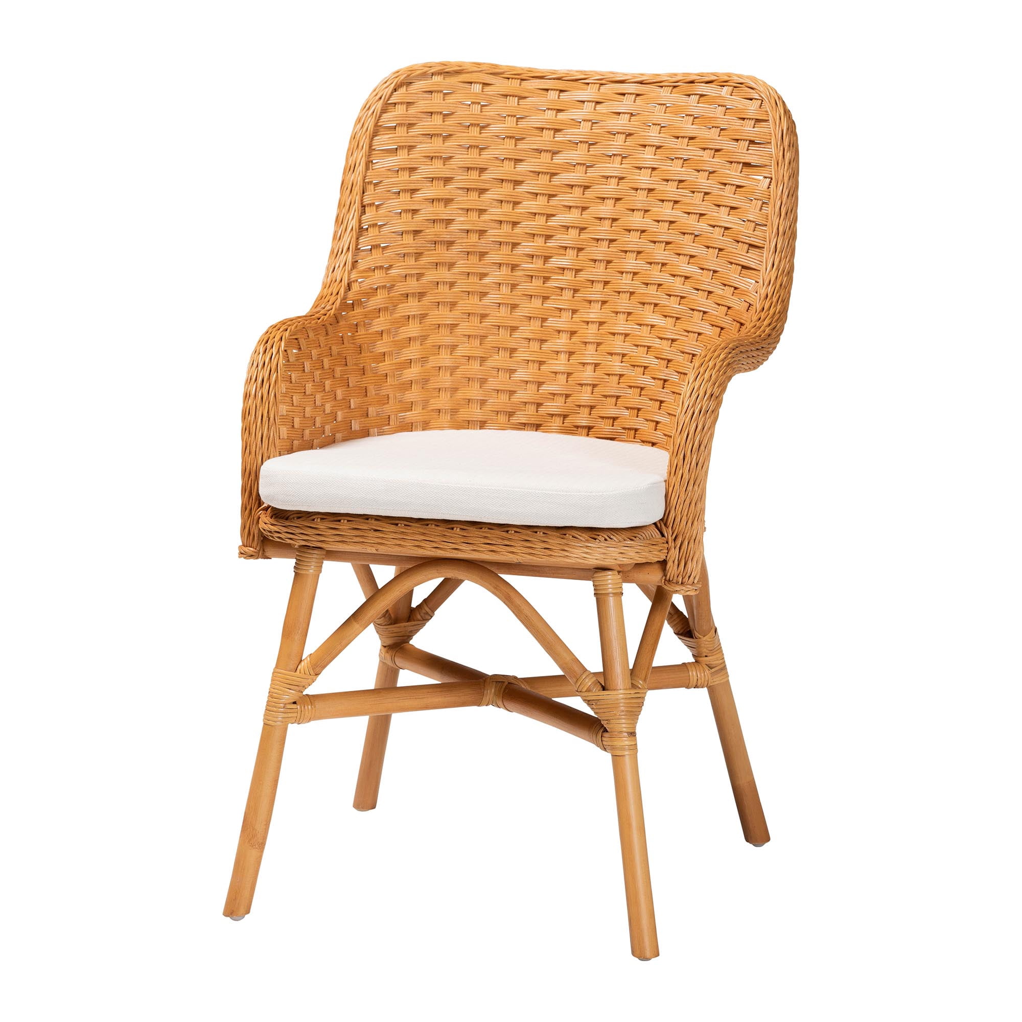 bali & pari Tucson Boho Dining Set, 5-Piece, Light Honey