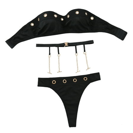 PuPy Christmas Deals Lingerie Gifts Sexy Crotchless Lingerie for Women Lingerie Stockings Garter Lace Lingerie Bodysuit Plus Size under 5 Dollars Clearance Deals