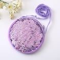 thumbnail image 4 of Bolso bandolera para niñas, mochila de un solo hombro con lentejuelas y peluche de princesa a la moda para niñas y bebés, 4 of 5