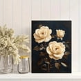 thumbnail image 2 of Qisvanset 12x16 Inch Cream Rose Floral Canvas Wall Art, Soft Bloom Vintage Romantic Bedroom Wall Decor, 2 of 8