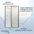 thumbnail image 2 of RecPro RV Retractable Rolling Shower Door | Platinum | RV Shower Door | Woven Mesh with Vinyl | Replacement Shower Door (36" x 67"), 2 of 4