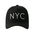 thumbnail image 2 of WITHMOONS NYC Hat New York City Meshed Adjustable Baseball Cap TRM1289 (Black), 2 of 5