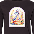 thumbnail image 4 of Inktastic Bookworm Dragon Book Lover Long Sleeve Youth T-Shirt, 4 of 5