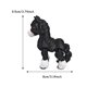thumbnail image 2 of Figura de Simulación Móvil de Cola Articulada de Poni Negro Multicolor con Estampado, 2 of 2