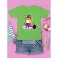 thumbnail image 3 of Cute Halloween Witch Girl T-Shirt Juniors -Image by Shutterstock,  Large, 3 of 4