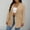 Khaki#09, variant on Wowcloth Women's Fashion Solid Color Pocket Button Coat, Long Sleeve Lapel Slim Fit Casual Blazer Jacke