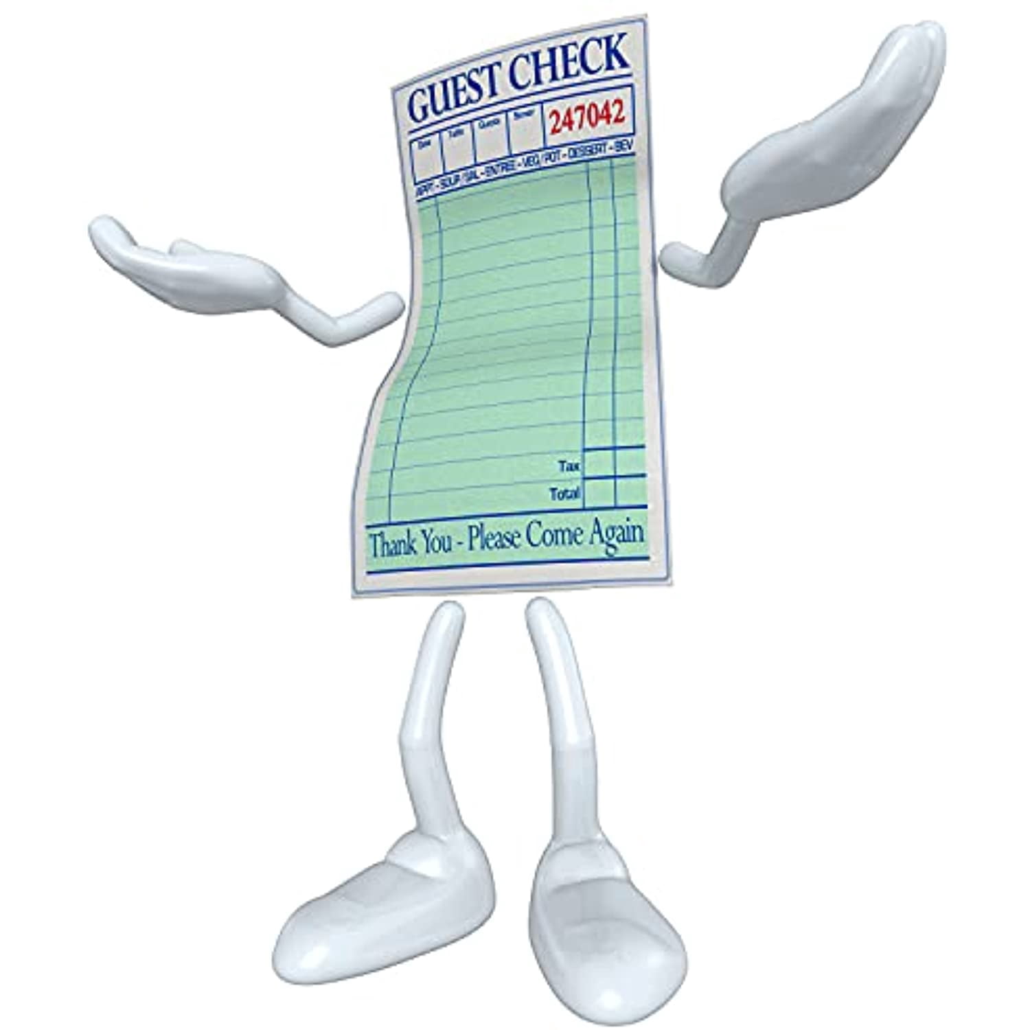 Alliance T4997SP 2part Carbonless Tan 15 Line Guest Checks Case of 2000 499703