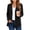 Black, variant on Women's Knit Cardigan Open Front Long Sleeve V-Neck Ribbed Cuff Mid Length Jackets Casual Soft Comfy Jacket