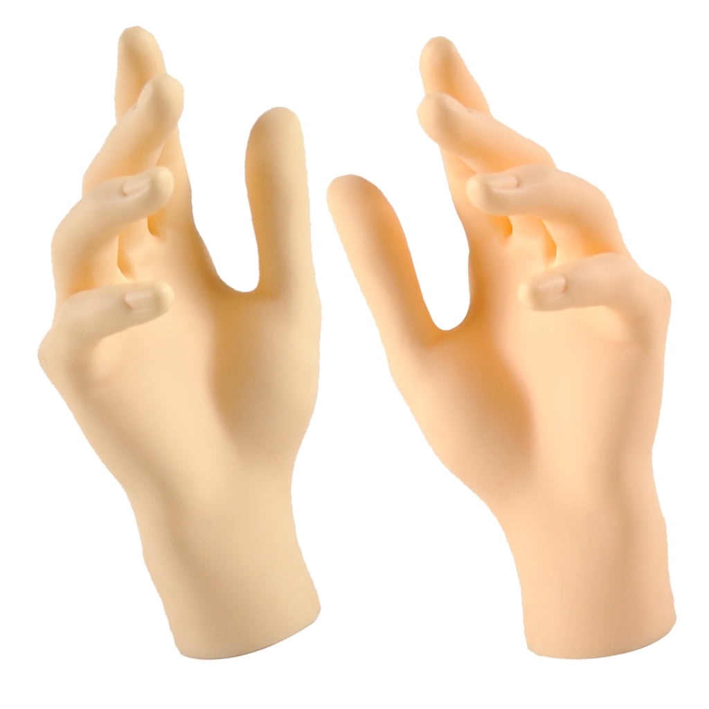 L R Female Hands Mannequin Women Display Plastic Model Skin Color Walmart Com