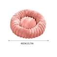 thumbnail image 3 of Btomtd High Weight Plush Pet Beds with Long Hair, Round Winter Comfortable Warm Dog Bed and Cat Bed, Soft and Cozy Pet Mat for Cold Weather, Pink, 3 of 7