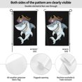 thumbnail image 2 of Shark Pirate Garden Flag 12.5"X18" Outdoor Indoor Garden Decor Porch Banner Sign With Grommets Uv Fade Resistant, 2 of 8