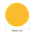 thumbnail image 2 of REGALWOVEN Round Felt Circles Pre Cut Felt Craft Pads Non-Woven Mini Felt Fabric Circles Yellow 20mm, 2 of 6