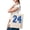 Black, variant on Baseball Number 24 Blue Sports Player Uniform Jersey Tote Bag