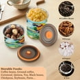 thumbnail image 6 of Wobogo Colorful Parrot Food Storage Jars 304 Food Grade Stainless Steel Canisters With Vacuum Airtight Lids for Coffee Snacks Nuts Cereal 900ML, 6 of 9