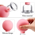 thumbnail image 3 of Set de ventosas BBTO de vidrio y silicona, 4 piezas, rosa, para cuerpo, 3 of 7