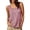 Sleeveless Top # Red, variant on Tank Tops Women Gingham Plaid Printed Scoop Neck Loose Side Slit Button Detail Blouse Summer Casual Checker Patterned Flowy Sleeveless Shirt Trapeze Vest