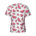 thumbnail image 6 of Vsdgher Watermelon Print Men's Dry Fit Mesh Athletic Shirts Moisture Wicking Tennis T-Shirt Tops, 6 of 9
