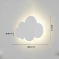 thumbnail image 5 of Wall Sconce - Cloud Light - Indoor Modern - Acrylic Shade with Built-in LED Lights - Kids Bedroom - Warm Lighting - White, 5 of 5