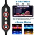 thumbnail image 6 of driamor Submersible Aquarium LED Light, 8 Inches Fish Tank Lamp with 3 Rows RGB Beads, 24/7 Auto Cycly Mode, 4 Scenes Mode, Timer Mode, 7 Colors Mode and Brightness Adjustable, IP68 Waterproof, 6 of 8