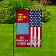 thumbnail image 3 of Flag American Half Mongolian Flag Mongolian American Friendship Mongolia U.S.A Patriotic Proud House Flag, Double-Sided Decorative Outdoor Flag, Patriotic Polyester Yard Flag 29.5 x 39.5 in, 3 of 5