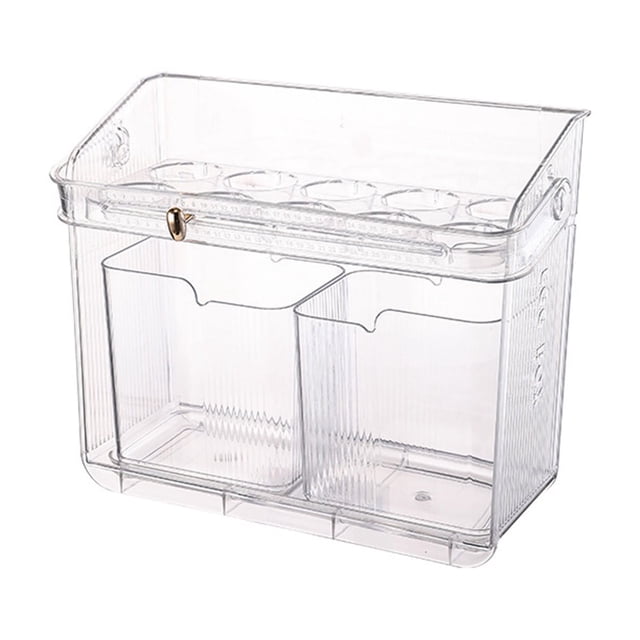 Organisateurs et Rangement, Organisateur d'Armoire de Cuisine Conteneur à Œufs avec Poignée Support à Œufs pour Porte de Réfrigérateur avec 2 Petites Boîtes de Rangement Organisateur d'Œufs pour Comptoir d'Armoire