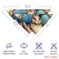 thumbnail image 2 of Easter Breathable Chiffon Dog Bandanas Pack of Two - Translucent Pet Collars 16x16x22.8in and 20.9x20.9x30in Sizes, 2 of 5