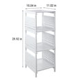 thumbnail image 3 of Storage Cart For Laundry Room Organization, 4 Tier Shelving Unit Utility Cart Storage Rack For Kitchen Bathroom Laundry Narrow Places, 3 of 7