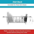 KESOL Expandable Dish Drying Rack in Sink Dish Drainer Dish Drying