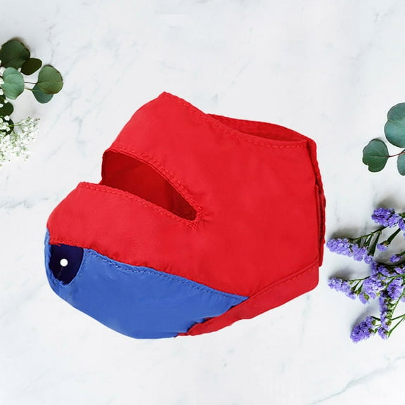 HONMEET Red Nylon Cat Muzzle for Pets, Comfortable Anti-Bite Design for Daily Care and Grooming Safety