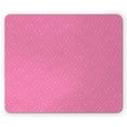 thumbnail image 1 of Pink Polka Dots Mouse Pad, Spots and Butterflies Dotted Design Romantic Vintage Bridal Theme, Rectangle Non-Slip Rubber Mousepad, Pale Fuchsia Pink, by Ambesonne, 1 of 2