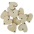 thumbnail image 2 of 50 piezas en total, círculos de madera, etiquetas de corazón de madera con agujeros y 30 mm para tableros de cumpleaños, San Valentín, 2 of 5