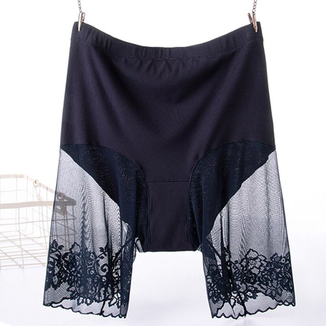 Pantalones cortos de talla grande debajo de la falda Sexy encaje Anti rozaduras muslo pantalones cortos de seguridad señoras pantalones ropa interior de gran tamaño pantalones de seguridad mujeres Tan Jianjun unisex